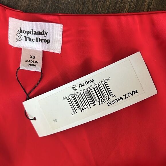 NWT The Drop Silky Satin Stretch One Shoulder Jumpsuit by @shopdandy - Picture 14 of 16
